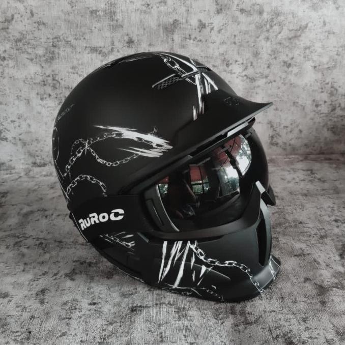 HARGA MURAH             Ruroc RG1-DX Chainbreaker Helmet, Helm motor, Sepeda, Scooter
