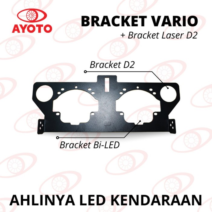 BREKET/DUDUKAN RETROFIT BILED 2.5' Motor Vario New 125/150 + D2 Laser