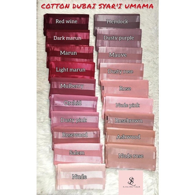 Jilbab segiempat jumbo cotton dubay syari umama