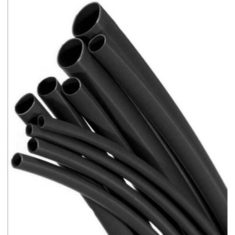 

1meter Solasi bakar 5mm heatshrink hetsring Tub kabel selongsong bakar Hitam PERLENGKAPAN ELEKTRIK DLL