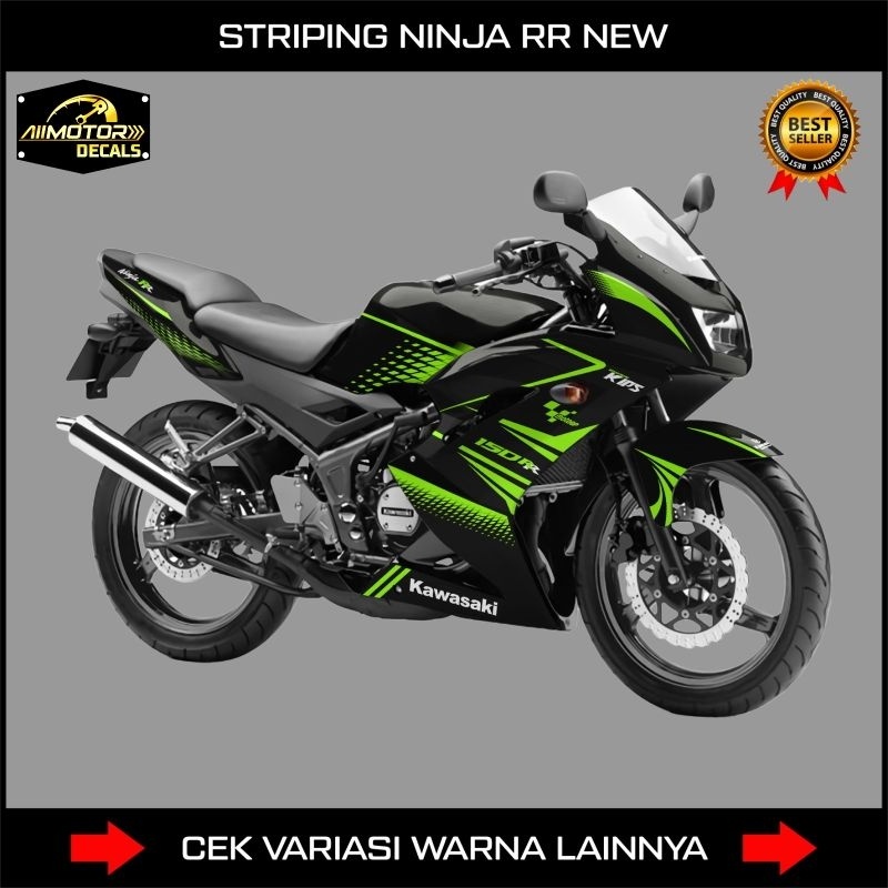 Striping Ninja RR New Grafis / Sticker Decal Ninja 150 Rr Baru / Stiker Motor Ninja Rr New 2012 2013