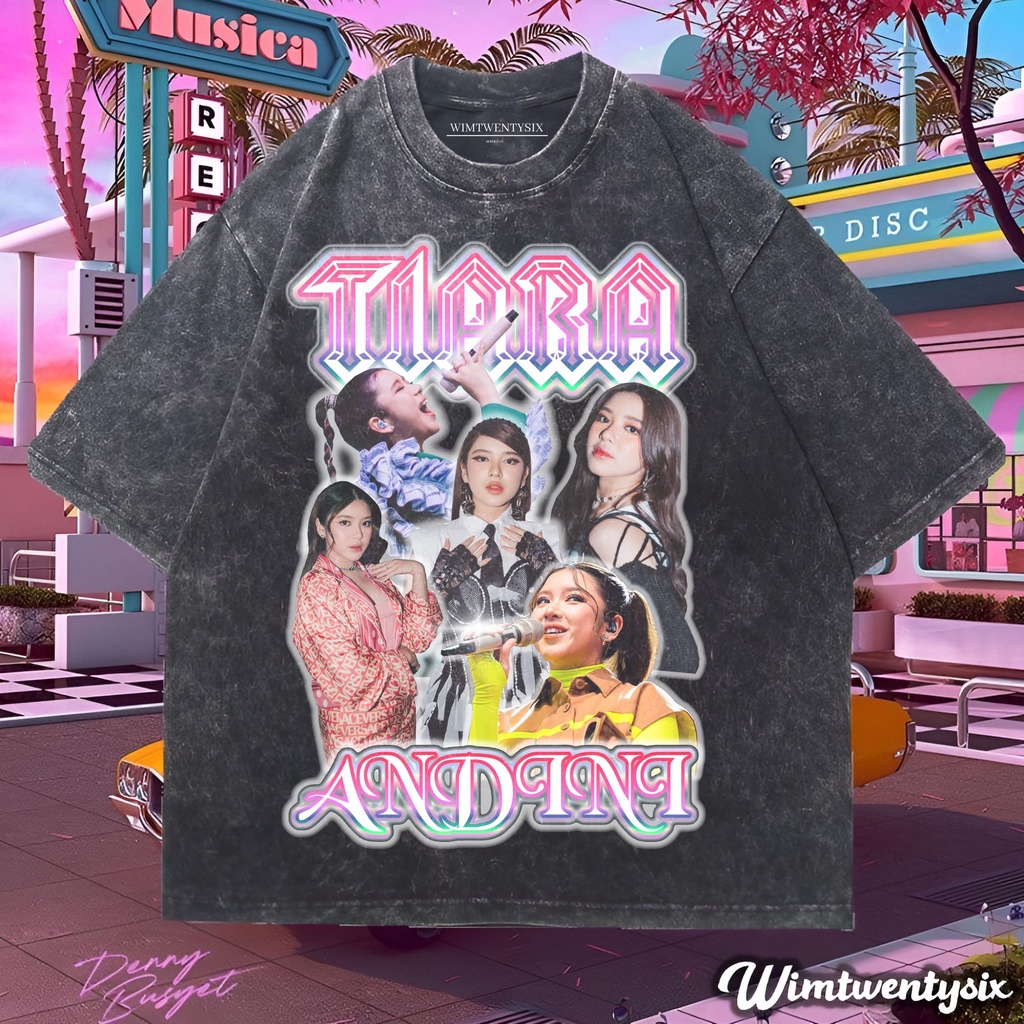 Wimtwentysix “Tiara andini” kaos oversized washing | vintage tee