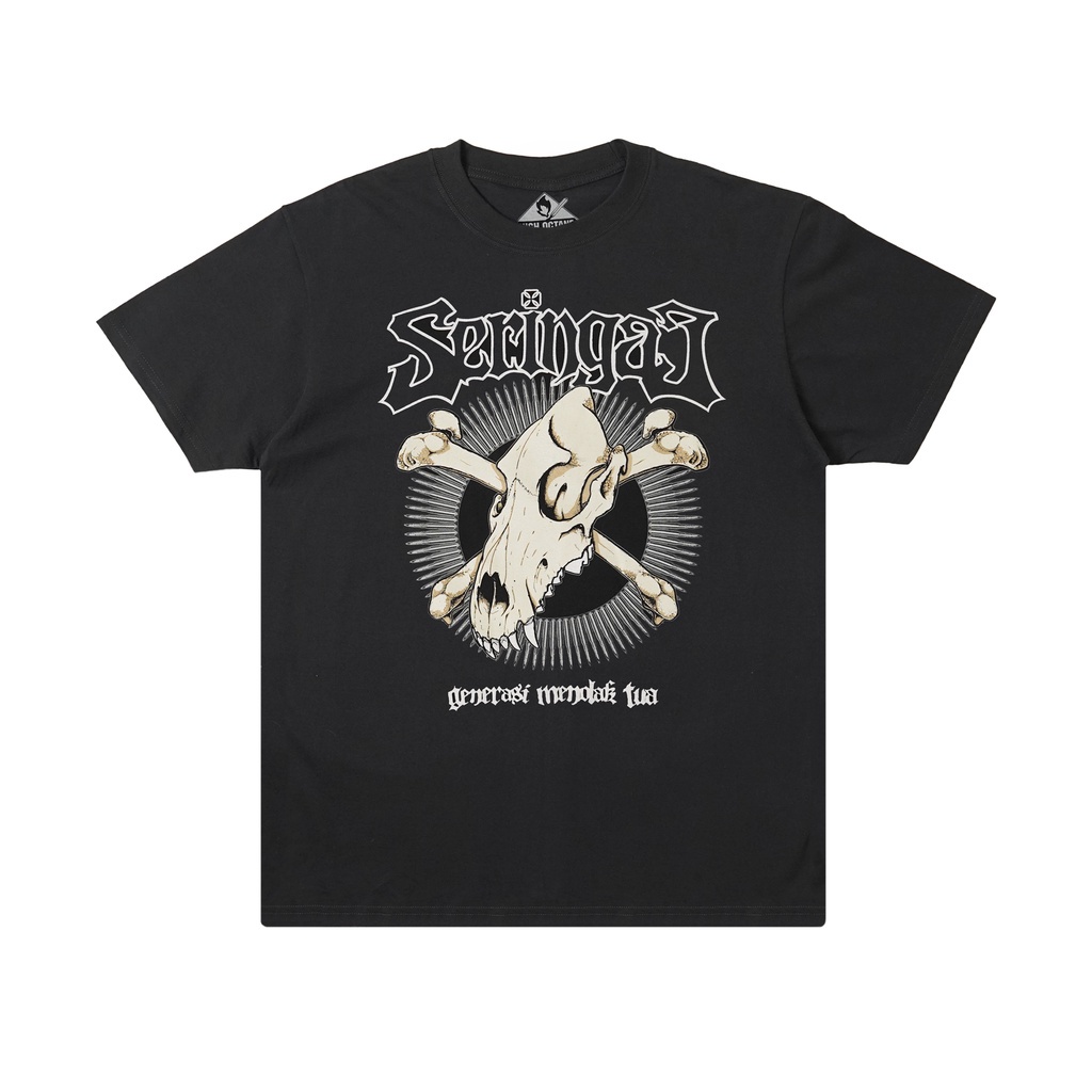 【COD】 Seringai - Generasi Menolak Tua Tshirt - Black /