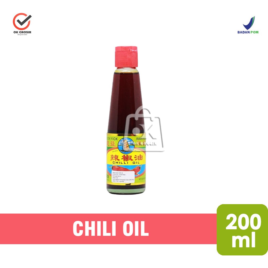 

CHILI OIL Koon Yick / Minyak Cabai (Botol Kaca 200ml)