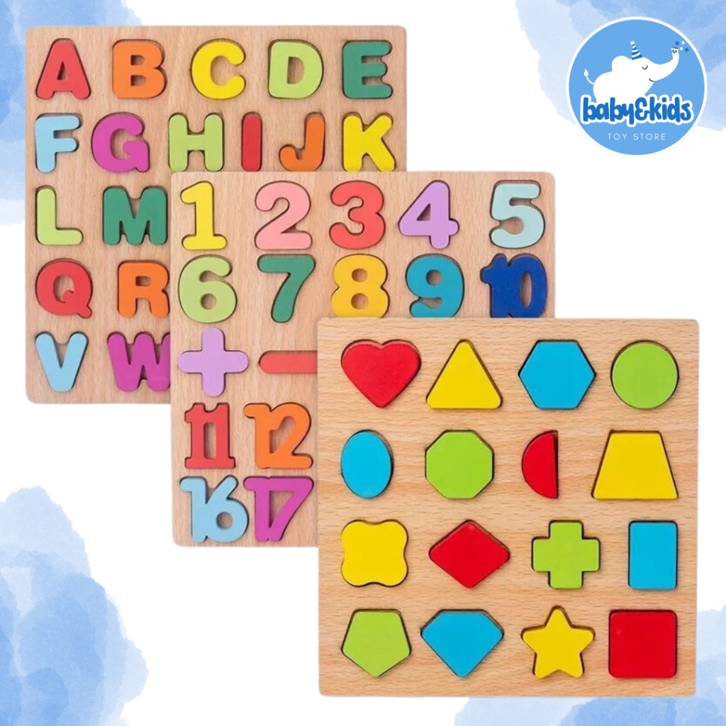 Mainan puzzle kayu/ Wooden Knob / Puzzle Edukasi PREMIUM / mainan puzzle anak / mainan puzzle hewan 