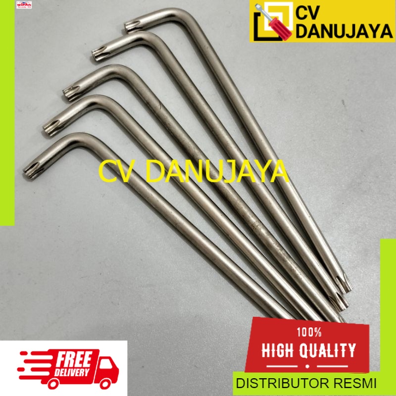 KUNCI L BINTANG "WIPRO" T50 PANJANG || L BINTANG T50 PANJANG HARGA 1PCS