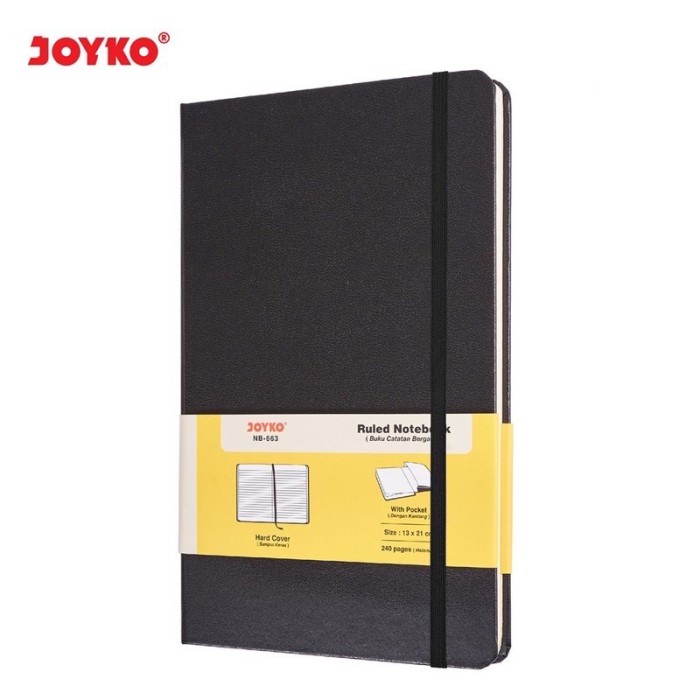 

MURAH- Buku Tulis/ Note Book Kulit A5 Joyko Grid, Dot, Polos - Hitam, Dot- 1.2.23