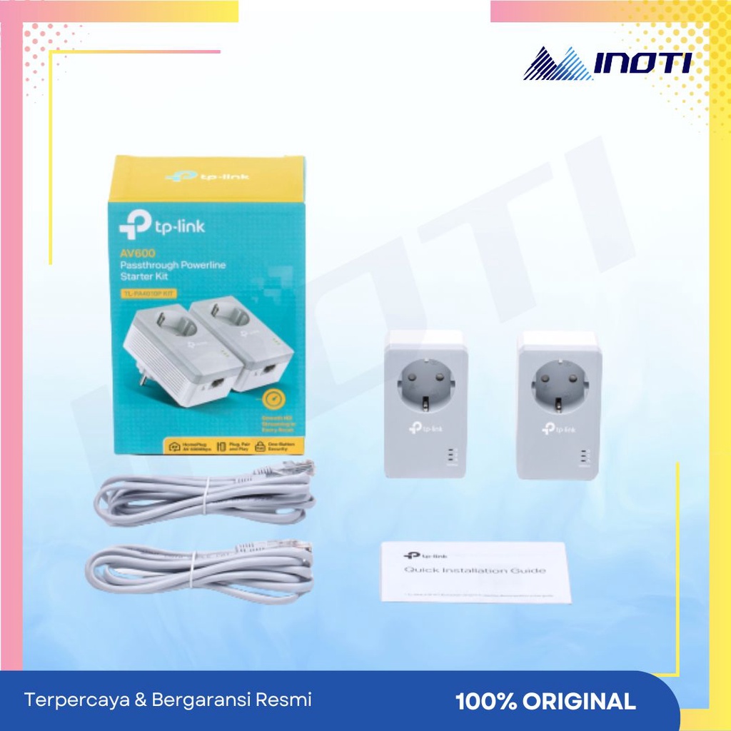 TP-Link TL-PA4010P KIT AV600 Passthrough Powerline KIT