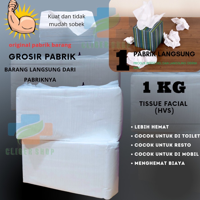 tissue facial 1000 gram / tissue 1000 gram / tissue 1kg