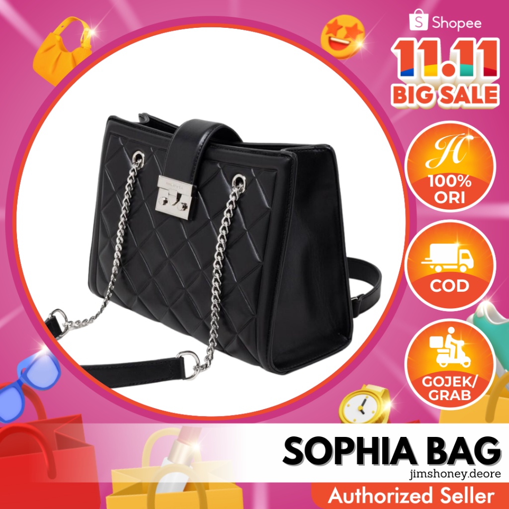 Jims Honey Sophia Bag Tas Selempang Wanita Kuliah Kerja Hangout Kekinian Elegan JH// TAS IMPORT KERE