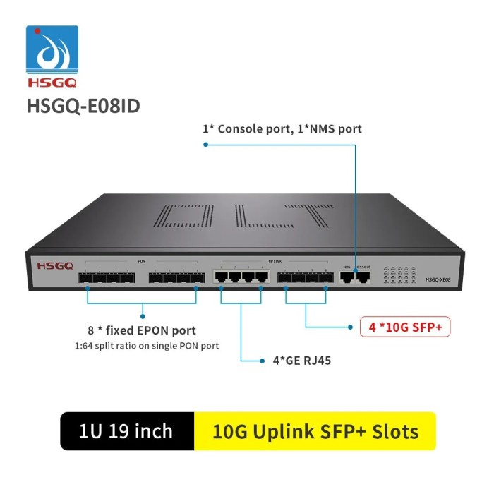 HSGQ-E08ID 8-Port EPON OLT AC DC