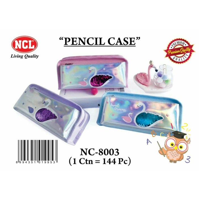 

[[ WSH - BEST SELLER ]] PENCIL CASE / KOTAK PENSIL MOTIF ANGSA DAN LOVE - MODEL C