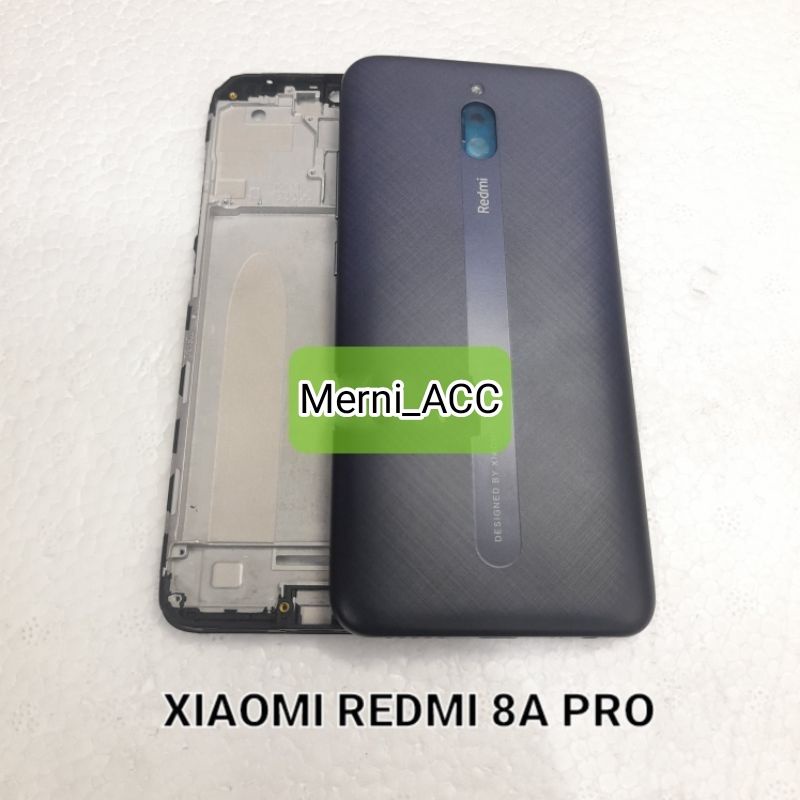 Cessing hausing Fullset Xiaomi Redmi 8A pro Backdoor + frame lcd Original