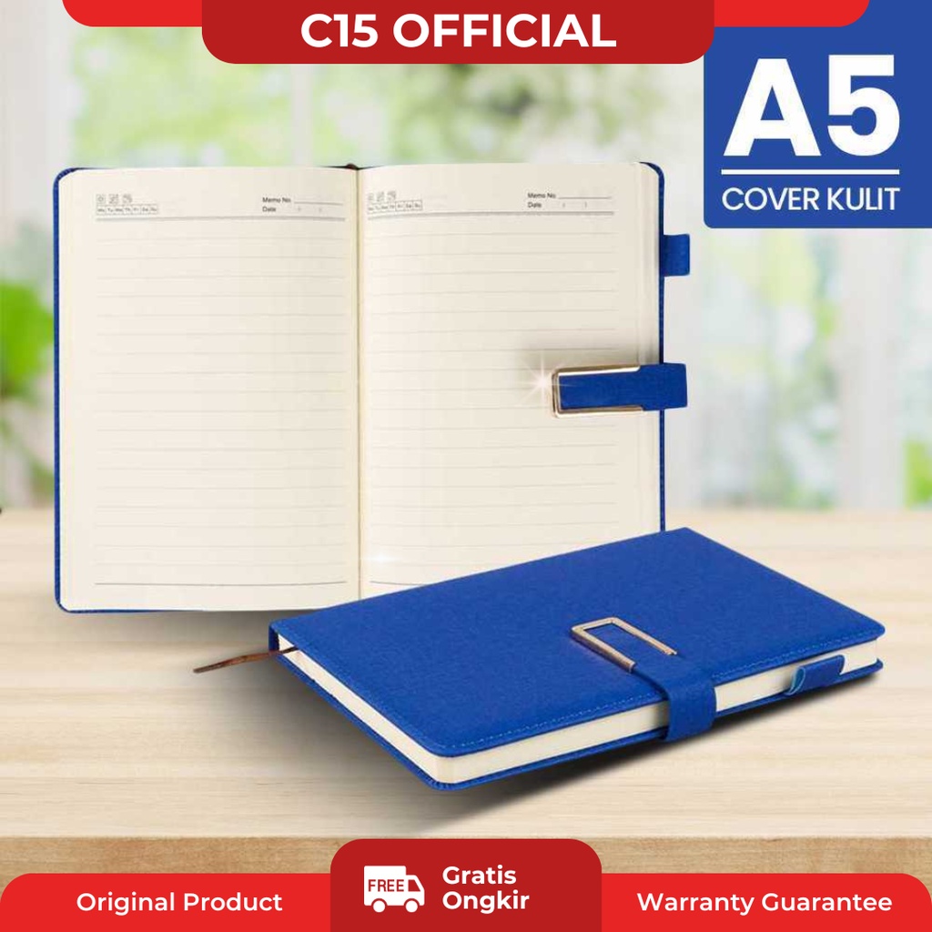 

C15 LemonBest Buku Catatan Kerja Cover Kulit Kertas A5