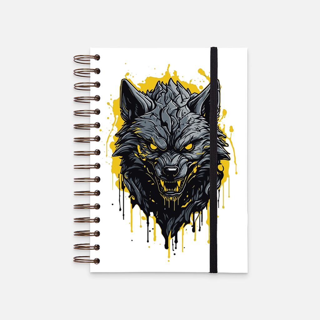 

Hard Cover Notebook Evil Wolf