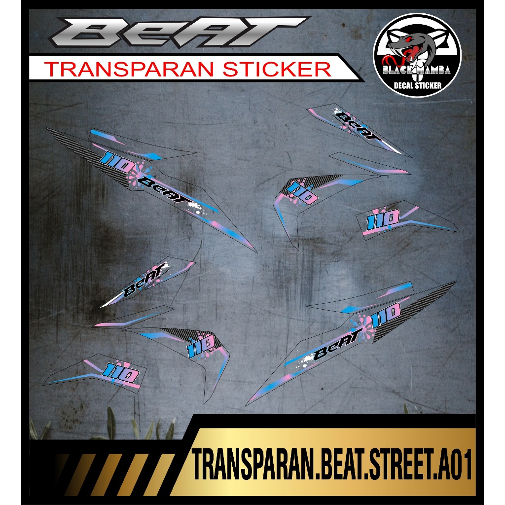 TRANSPARAN STRIPING BEAT STREET LIST VARIASI TRANSPARAN BEAT STREET A01