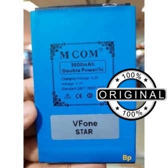 Battery Batere Batre Baterai Double Power Mcom VFone N6 Star Kapasitas 5000 Mah