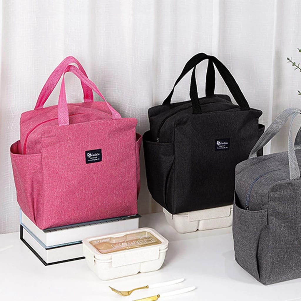 Tas Jumbo Makanan  Tahan Panas Anti Air Bento Cooler Bag Elegan Aluminium