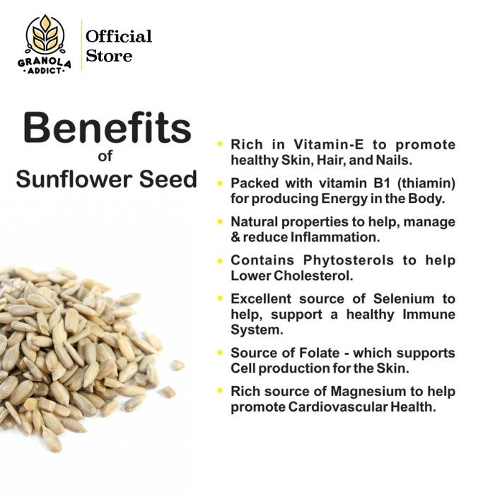 

Roasted Sunflower Seed / Kuaci Kupas Panggang 500G