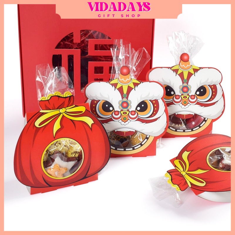 

[8Pcs] Box Imlek/ Packaging Hampers CNY/ Kotak Plastik Kue Kering