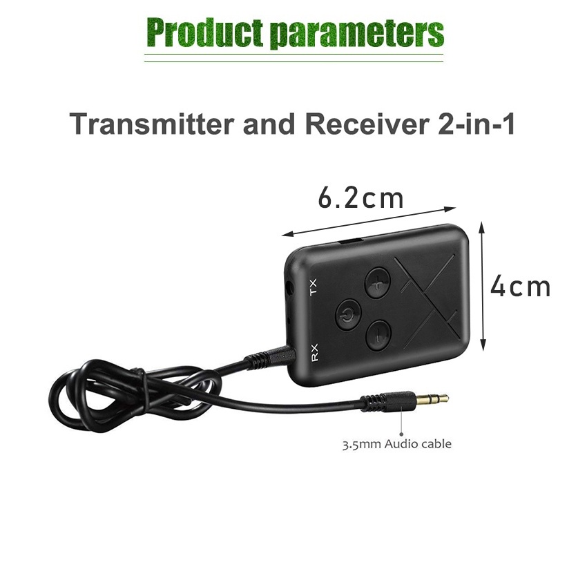 Bluetooth 2 in 1 Transmitter Receiver TV Audio Music