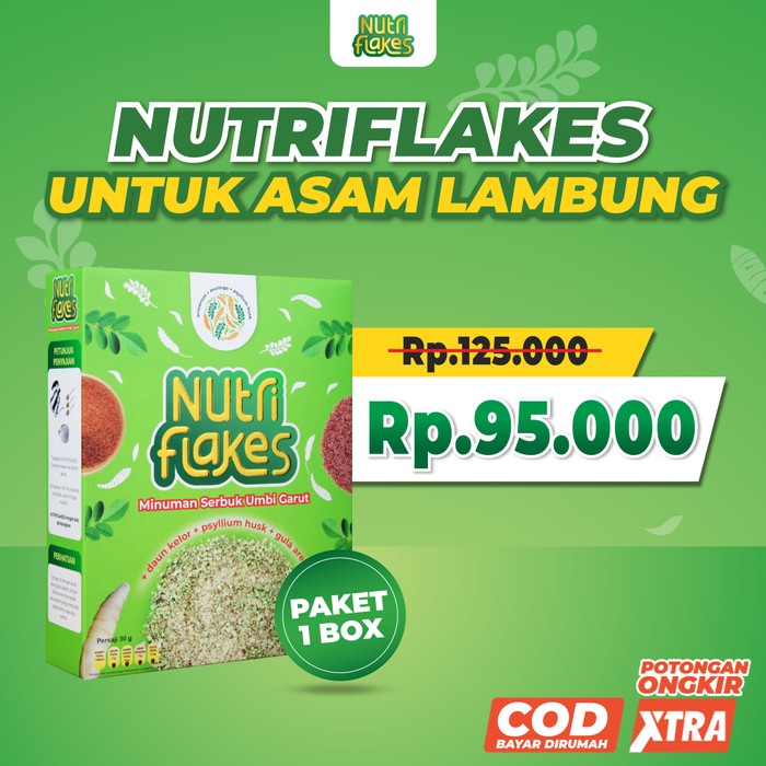 

BEST SELLER- BEST SELLER - NUTRIFLAKES Sereal Ampuh Untuk Asam Lambung 1 Box