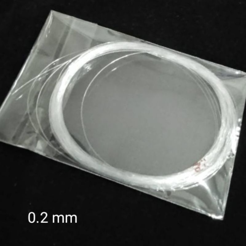 

tali / benang nilon 0.2mm bahan gelang kalung dekorasi aksesoris tidak elastis Termurah (COD bisa)