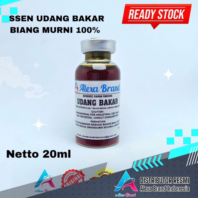 Essen Udang bakar biang murni 100% - esen udang asap Alexa brand - esen udang - umpan pancing