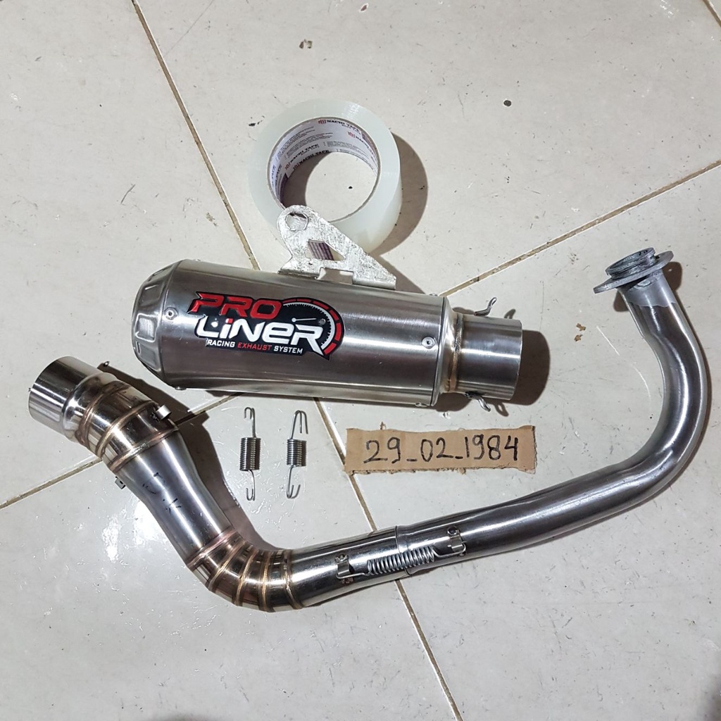 KNALPOT RACING PRO LINER MATIC MIO J GT SOUL SPORTY X RIDE FINO VARIO 110/125/150 BEAT SCOOPY DLL