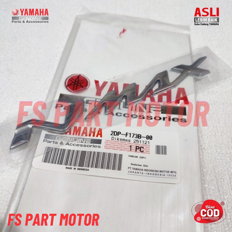 EMBLEM LOGO BODY NMAX N MAX SILVER GOLD ORI ASLI YGP