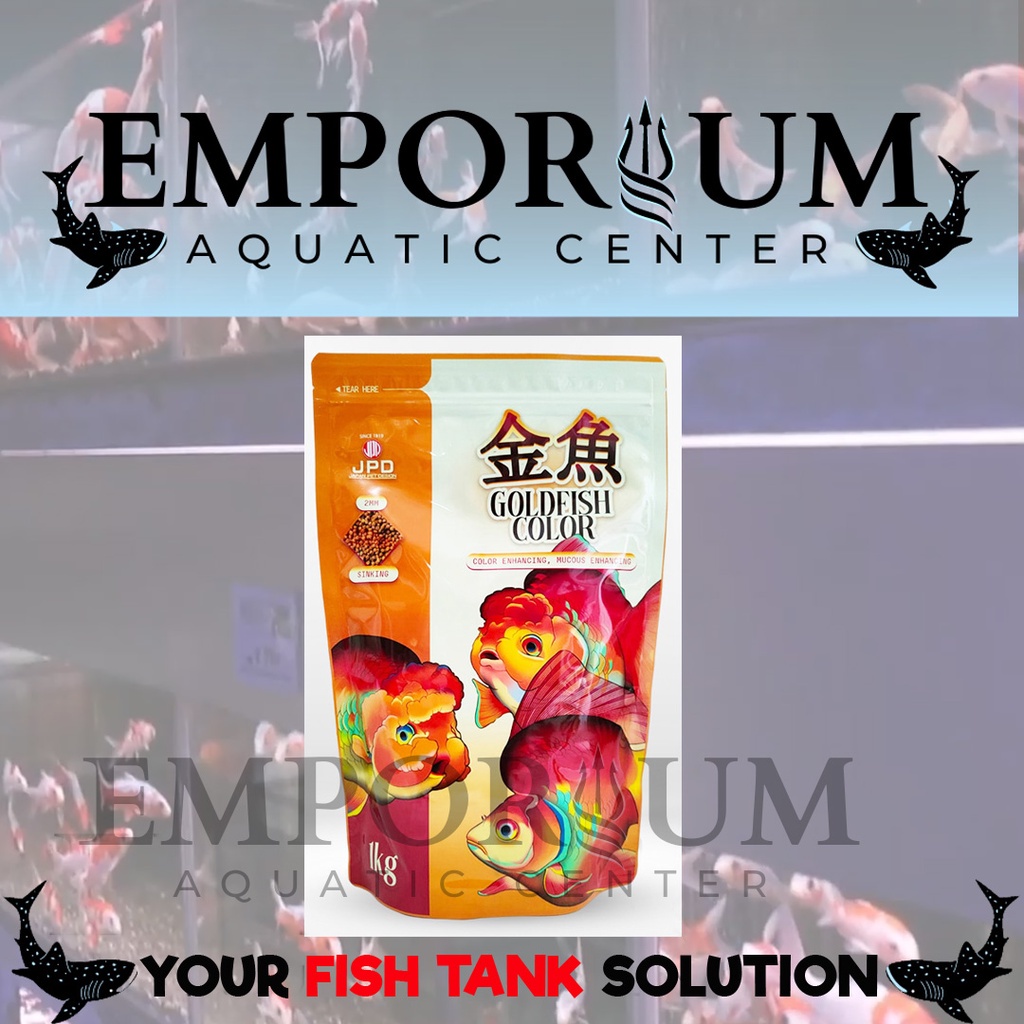 JPD GOLDFISH COLOR ENHANCING 1KG - PAKAN/PELET IKAN MAS KOKI / CICHLID UNTUK MENAIKAN WARNA
