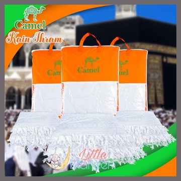 KAIN IHRAM Pria Al-Jeddah /  Kain Ihrom Haji Umroh  + Tas - Al-Jeddah