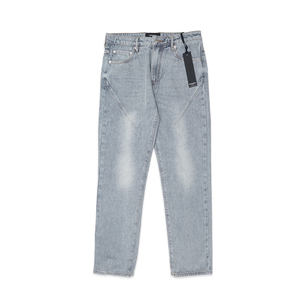 Represent Baggy Front Stitch Denim Jeans