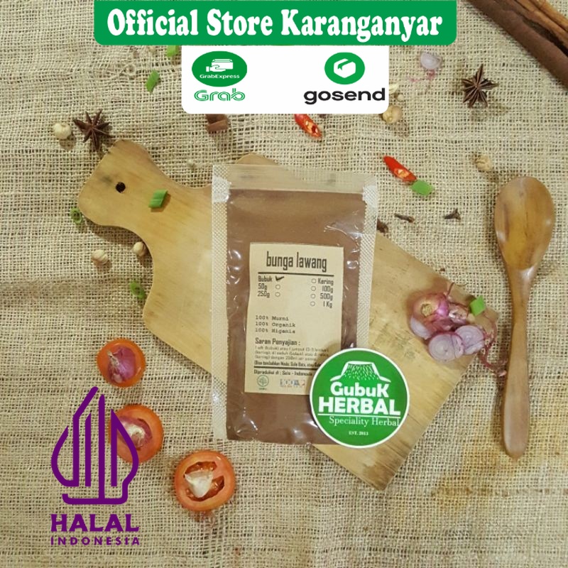 

BUBUK PEKAK KEMBANG BUNGA LAWANG 500 GRAM / Illicium Verum / BUBUK HALUS / MURNI TANPA CAMPURAN