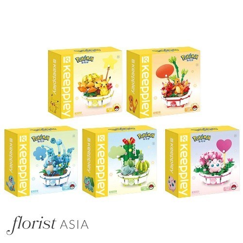Nano Block Bricks Lego Flower KEEPPLEY  POKEMON & SANRIO series Puzzle Mainan Balok Susun Mini Build