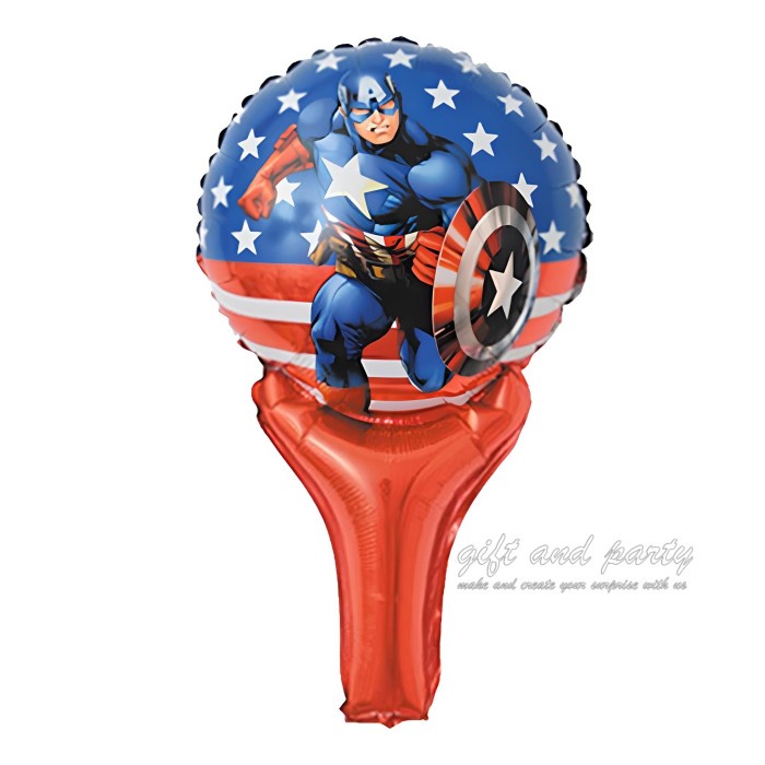 Balon Souvenir Captain Amerika / Balon Foil Captain Amerika
