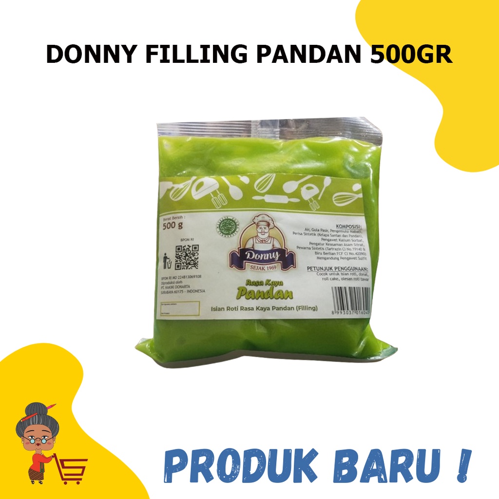 

DONNY FILLING PANDAN 500GR / DONNY FILLING PANDAN / DONNY FILLING / PANDAN
