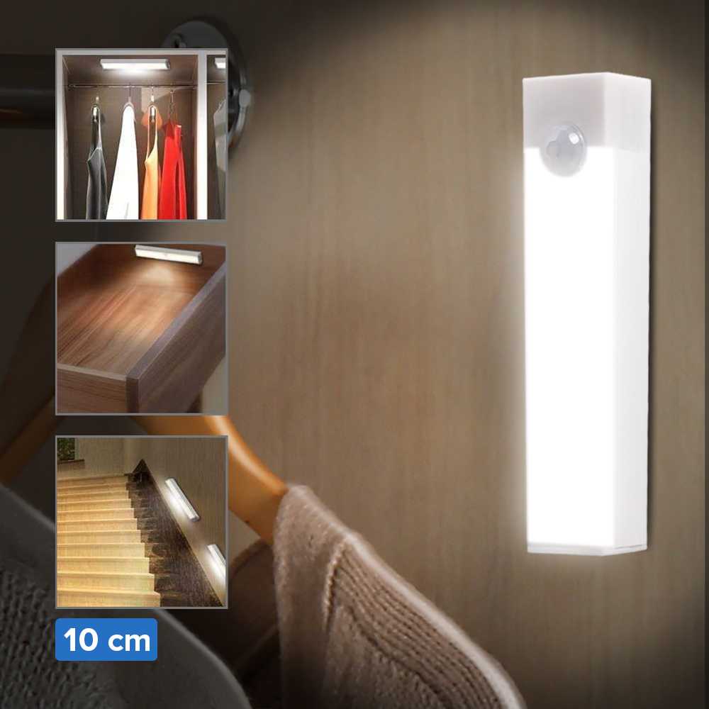 Lampu Portabel Tempel Lemari Mini Sensor PIR Cabinet Light Cool White USB 5 V - Lampu mini pintar se