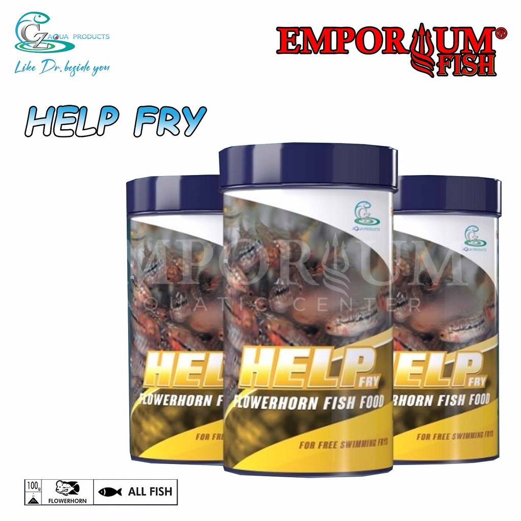 CZ Help Fry 100 gram floating - Pakan anakan ikan Louhan bentuk powder (burayak)