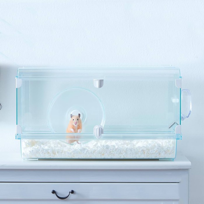 Kandang Hamster Kaca Mewah GEX Glass Harmony 600 Plus Premium