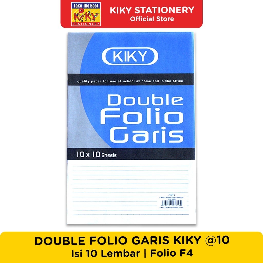 

Kertas Double Folio Bergaris 10 Lembar Kiky