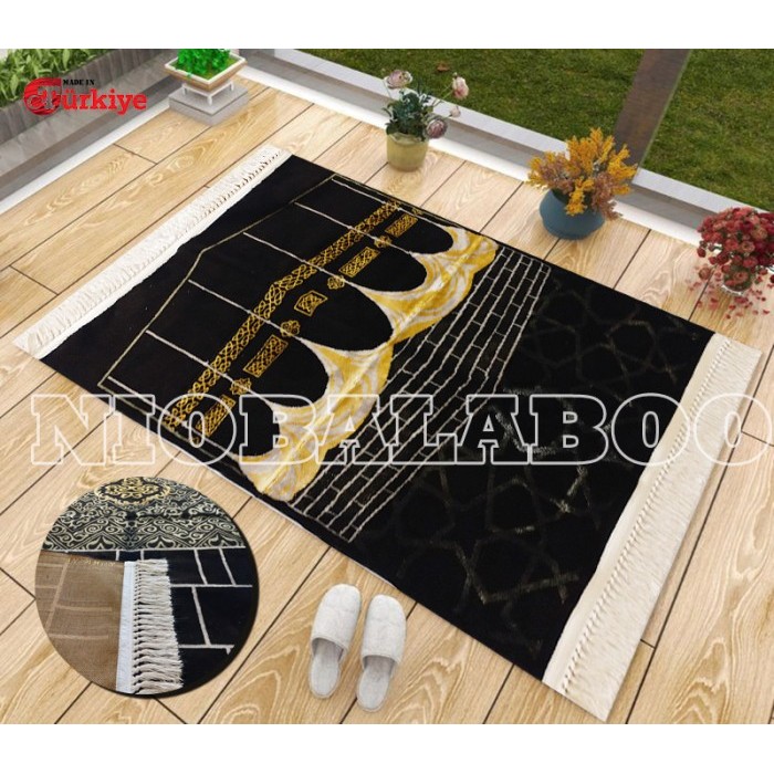 sajadah Turki  kiswah premium tebal lembut super spiegel semi karpet - Kabah