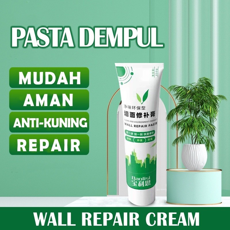 

JA PASTA PENDEMPUL DINDING - WALL MENDING OINTMENT - TAMBAL DINDING RETAK ANTI AIR MAGIC WALL REPAIR PASTA - DEMPUL PENAMBAL DINDING BOCOR