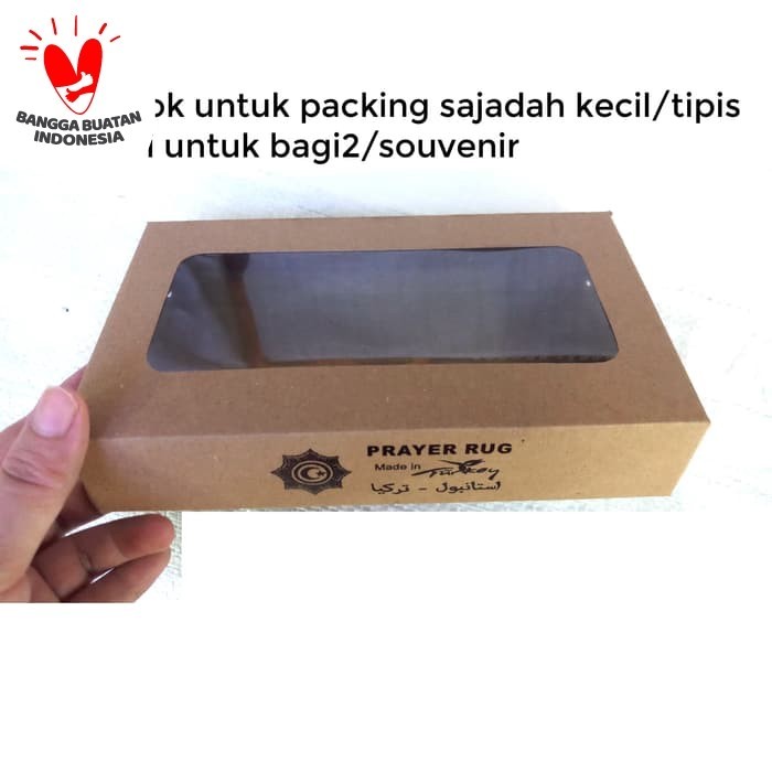 Kotak Box Packaging Sajadah Kecil/Tipis