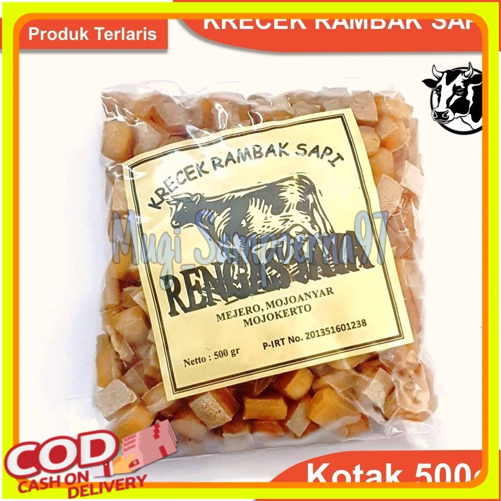 

Rambak Sapi Mentah Super 1kg / Krecek Rambak Sapi Asli / Kerupuk Kulit Sapi Mentah Mojokerto