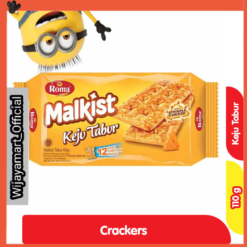 

Roma Malkist Crackers Keju Tabur 110 g