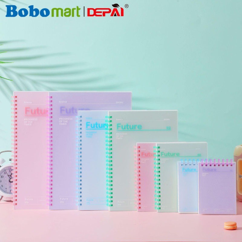 

BOBOMART 1 PCS BUKU TULIS RING A5 A6 DEPAI DP-042 70 LEMBAR NOTEBOOK SAMPUL PVC MURAH