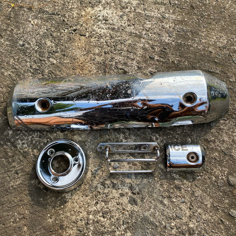 tameng knalpot cover knalpot pelindung knalpot honda tiger Revo Original