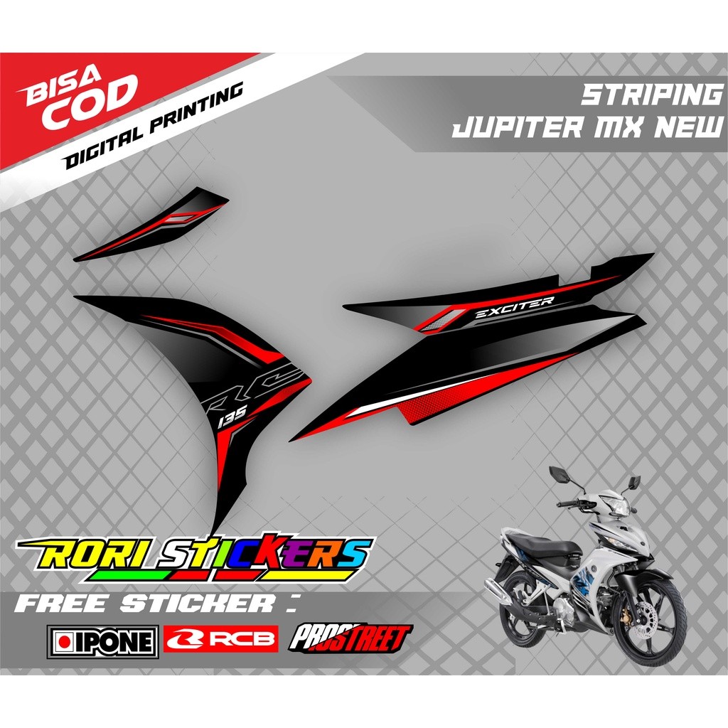 Striping Variasi Jupiter Mx New 135 / Sticker List Motor Variasi Jupiter MX New
