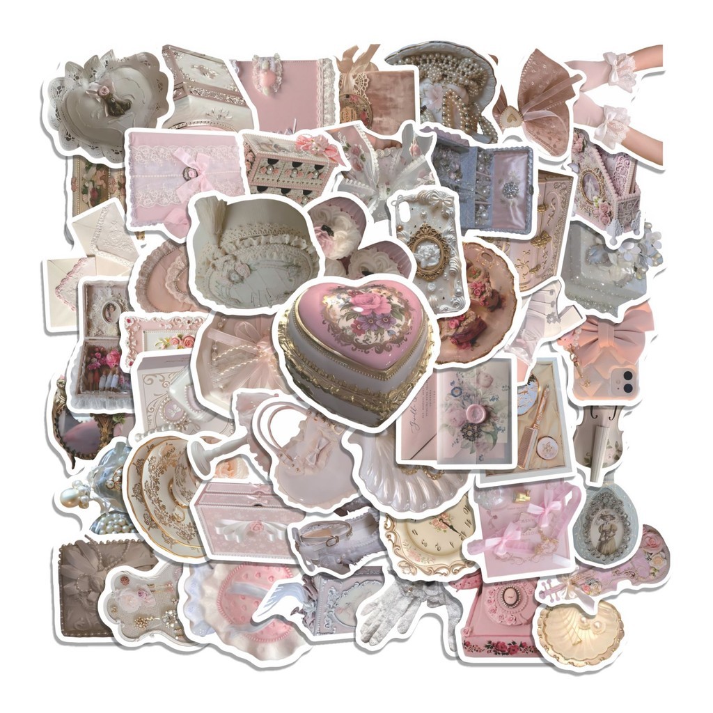 

COD 50 Pcs Stiker Soft Pastel vintage Lucu Anti Air Untuk Dekorasi Notebook Sepeda Skateboard Handphone